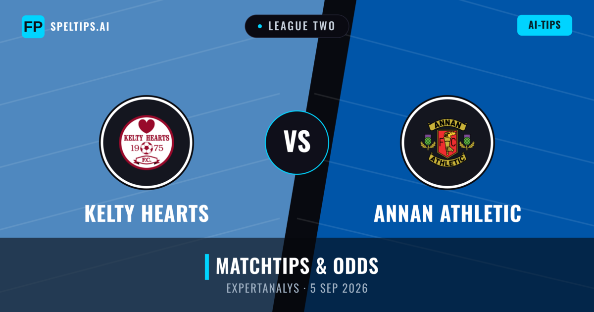 Kelty Hearts vs Annan Athletic — matchtips och förhandstitt