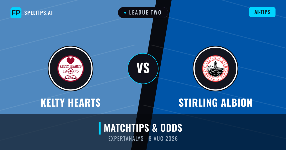 Kelty Hearts vs Stirling Albion — matchtips och förhandstitt