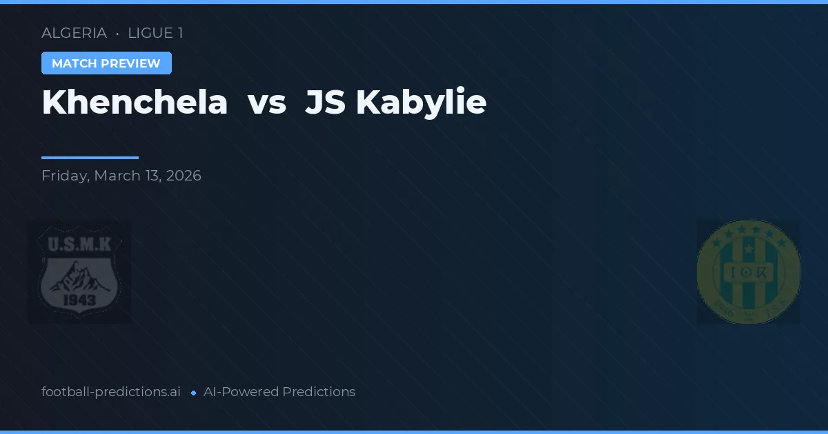 Khenchela vs JS Kabylie — matchtips och förhandstitt