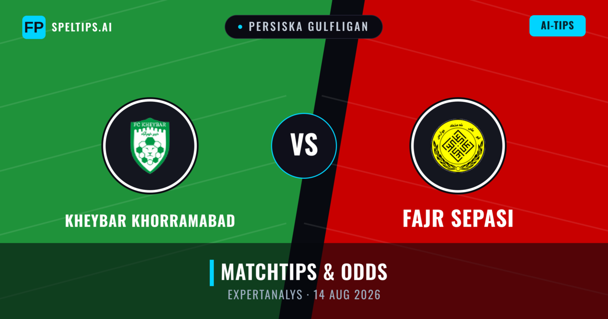 Kheybar Khorramabad vs Fajr Sepasi — matchtips och förhandstitt