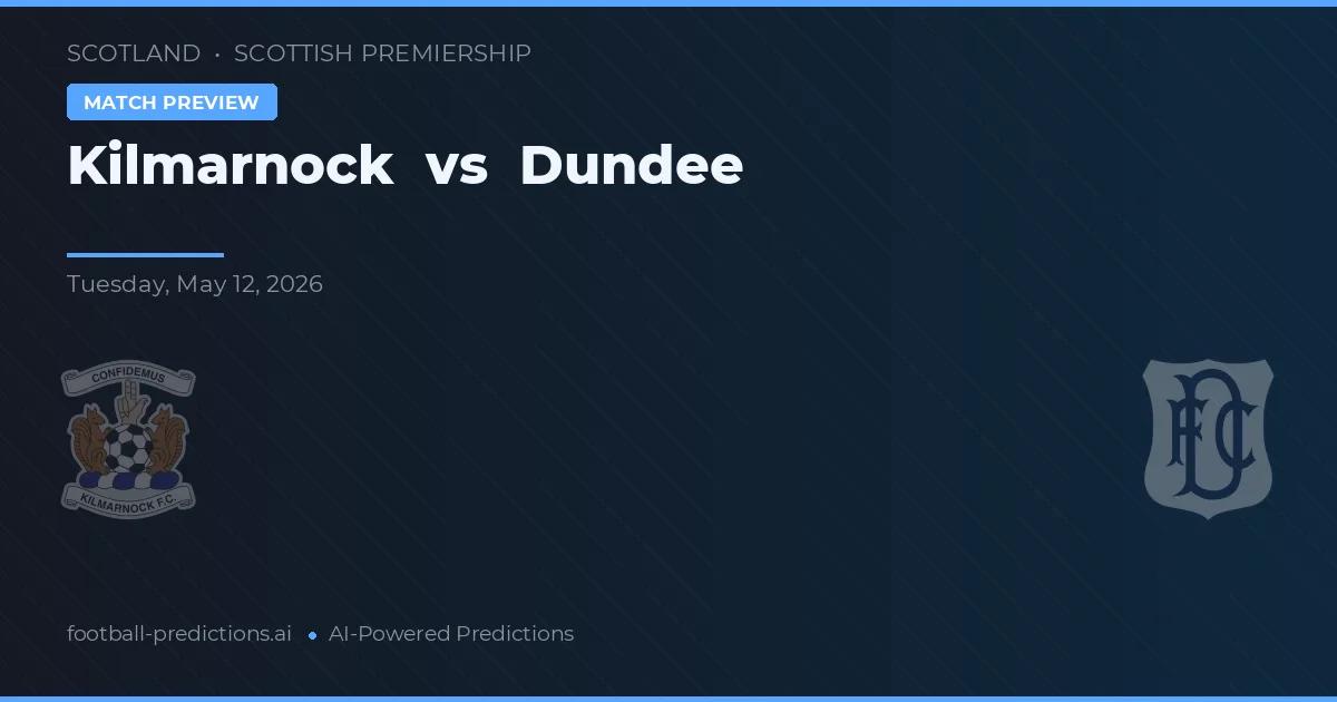 Kilmarnock vs Dundee — matchtips och förhandstitt