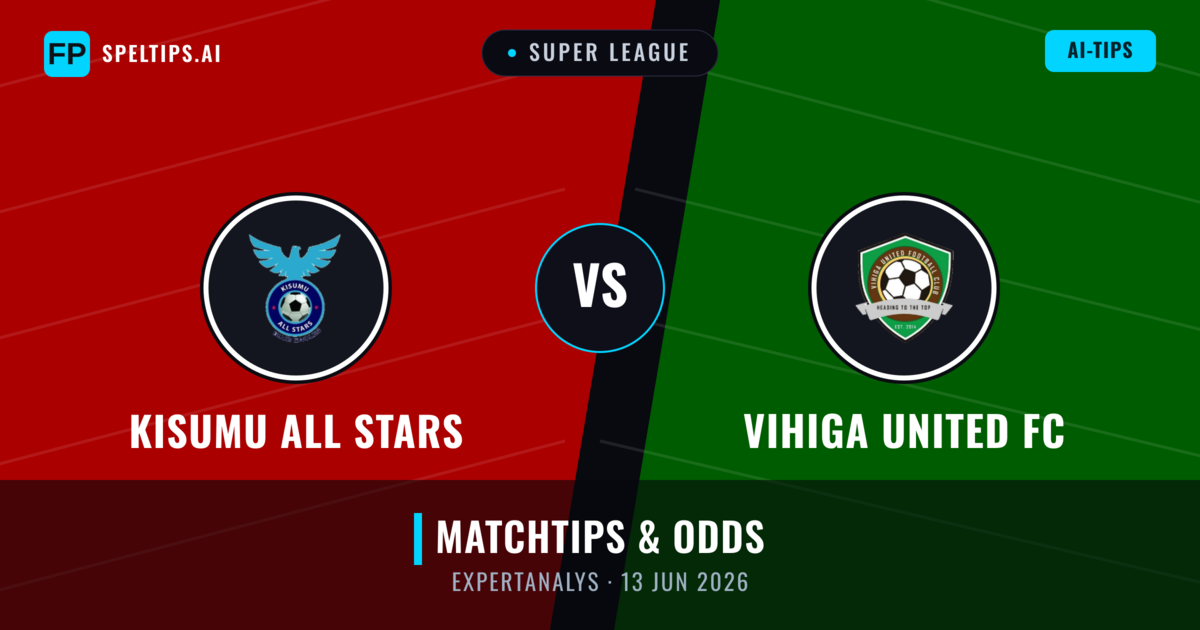Kisumu All Stars vs Vihiga United FC — matchtips och förhandstitt