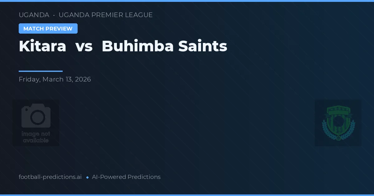 Kitara vs Buhimba Saints — matchtips och förhandstitt