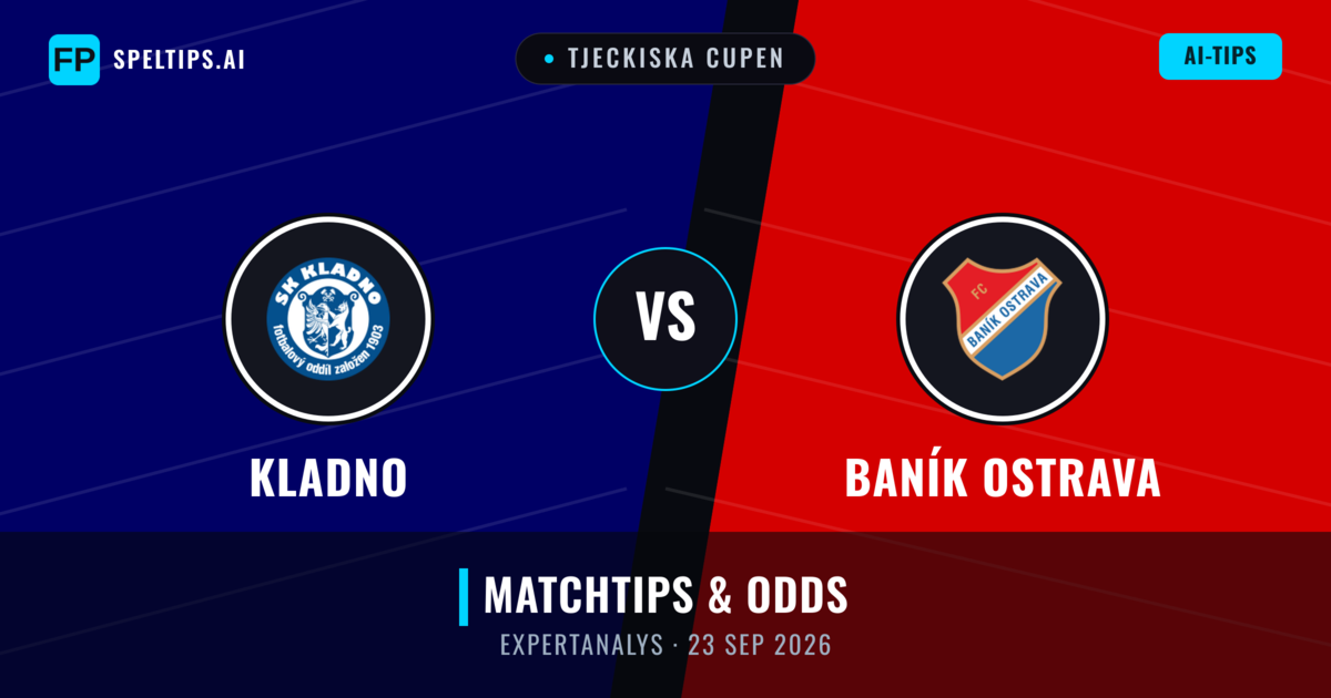 Kladno vs Baník Ostrava — matchtips och förhandstitt