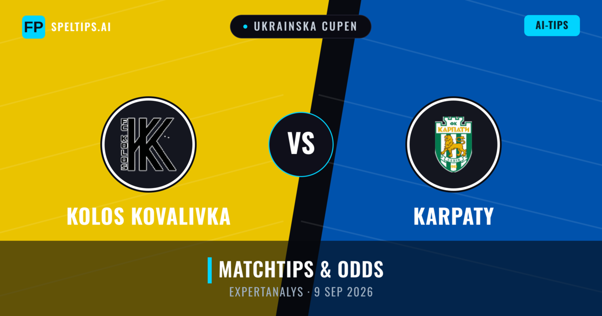 Kolos Kovalivka vs Karpaty — matchtips och förhandstitt