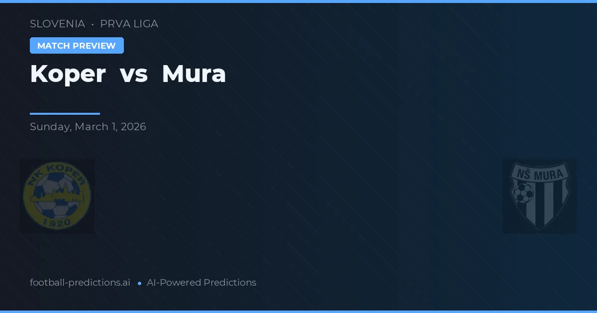 Koper vs Mura — matchtips och förhandstitt