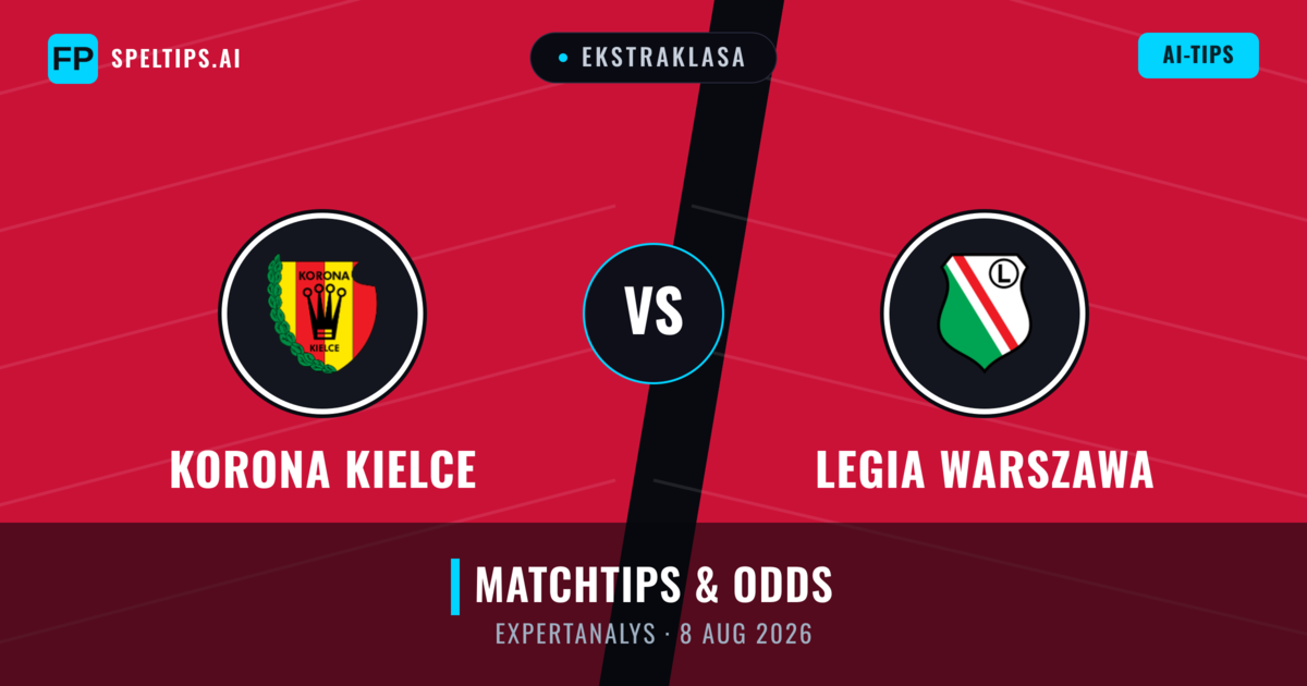 Korona Kielce vs Legia Warszawa — matchtips och förhandstitt