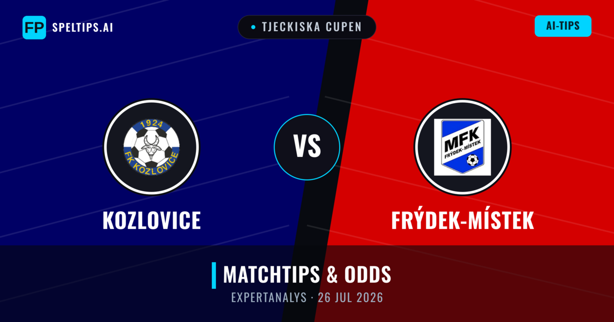 Kozlovice vs Frýdek-Místek — matchtips och förhandstitt