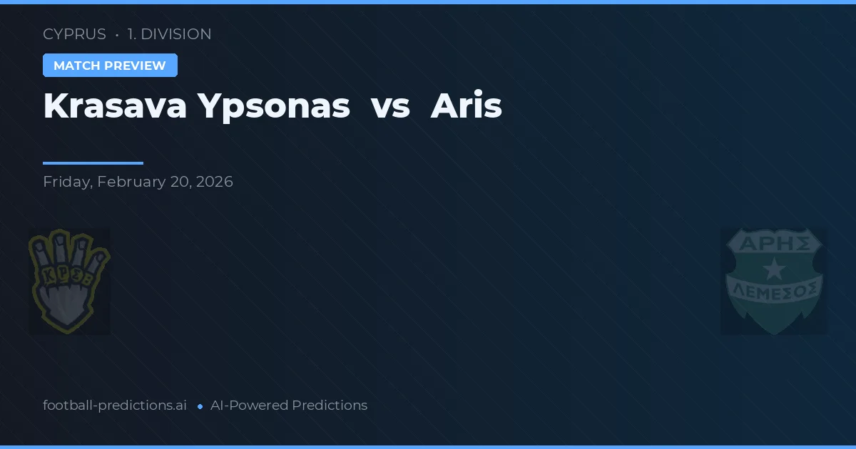 Krasava Ypsonas vs Aris Limassol — matchtips och förhandstitt