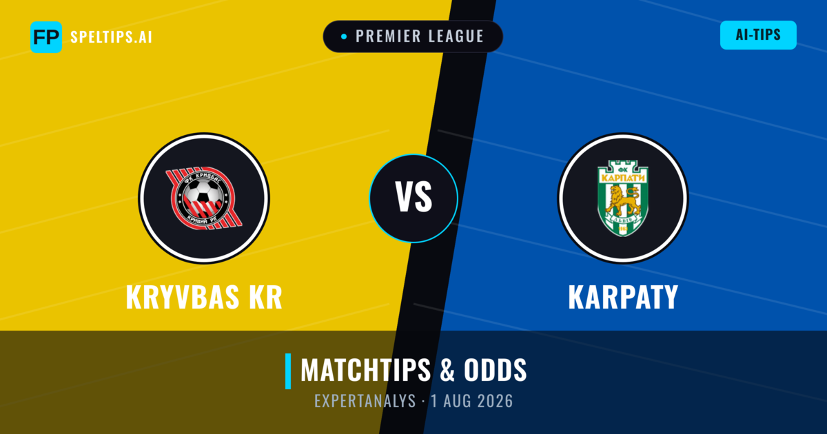 Kryvbas KR vs Karpaty — matchtips och förhandstitt