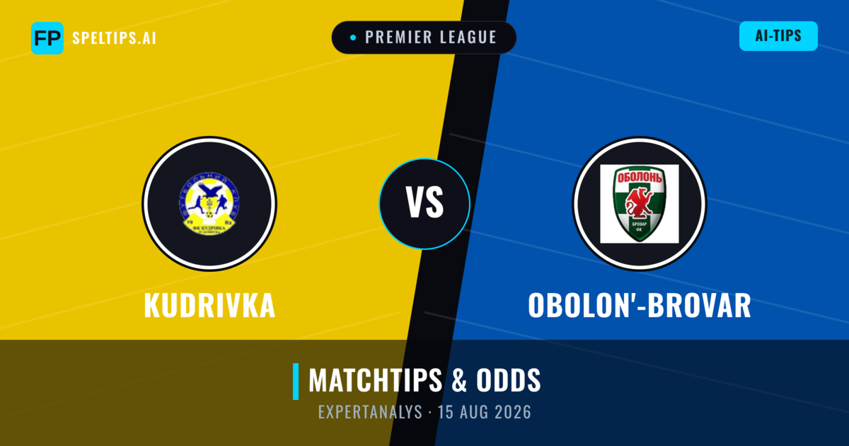 Kudrivka vs Obolon'-Brovar — matchtips och förhandstitt