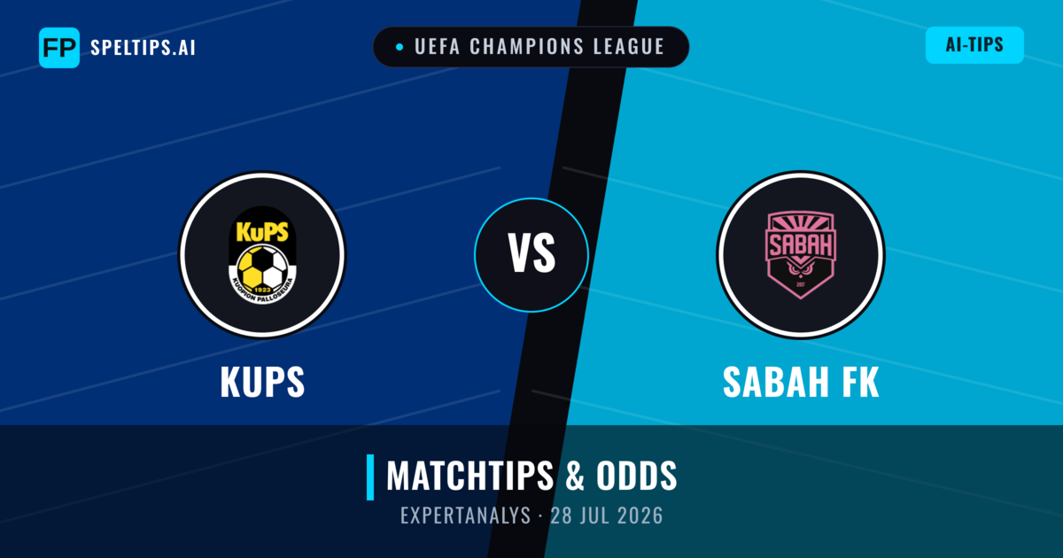 KuPS vs Sabah FK — matchtips och förhandstitt