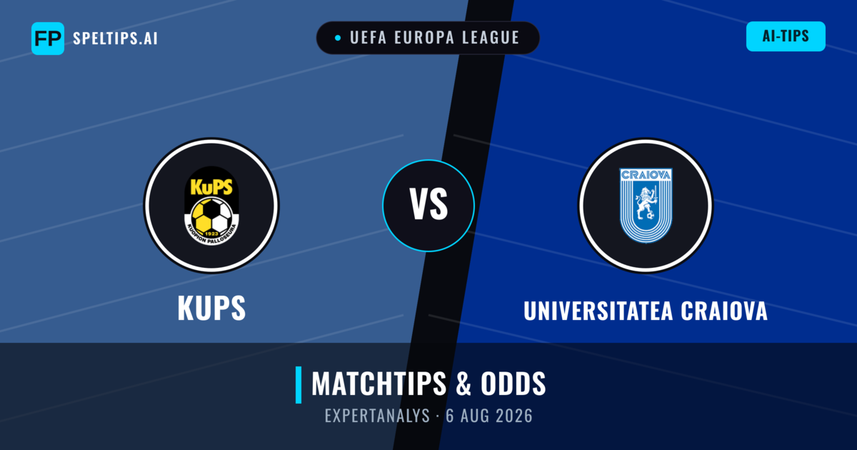 KuPS vs Universitatea Craiova — matchtips och förhandstitt