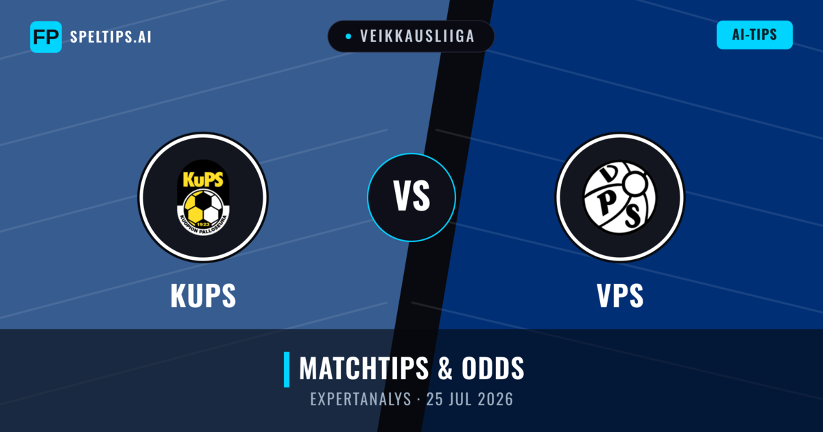 KuPS vs VPS — matchtips och förhandstitt