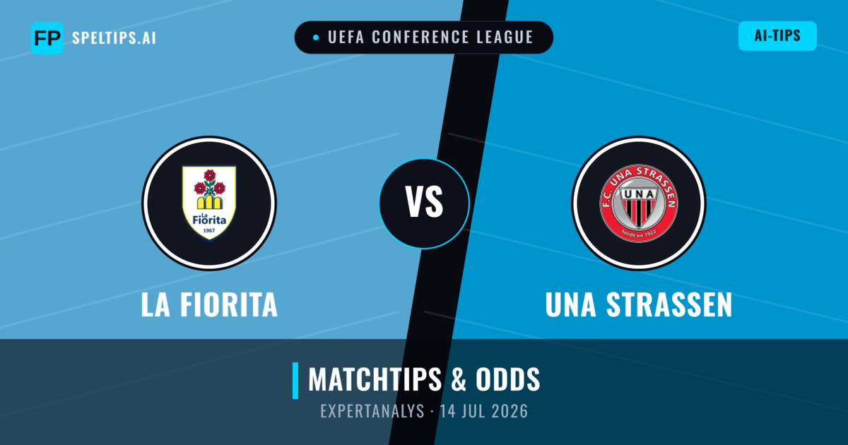 La Fiorita vs UNA Strassen — matchtips och förhandstitt