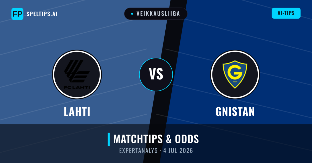 Lahti vs Gnistan — matchtips och förhandstitt