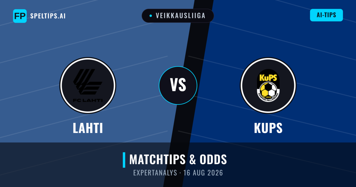 Lahti vs KuPS — matchtips och förhandstitt