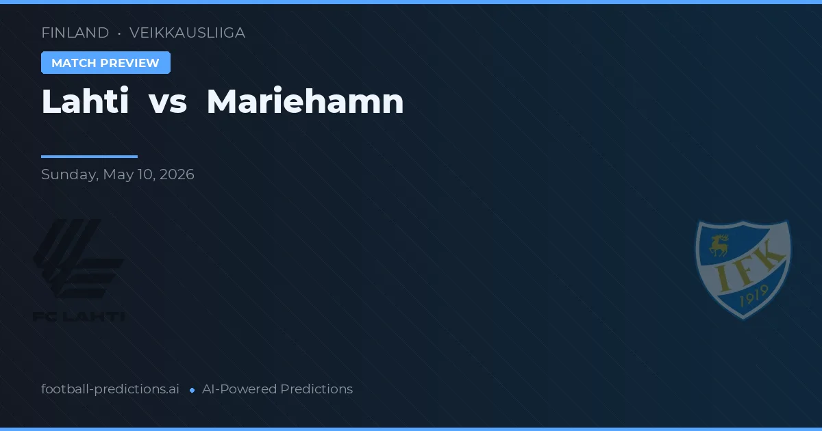 Lahti vs Mariehamn — matchtips och förhandstitt