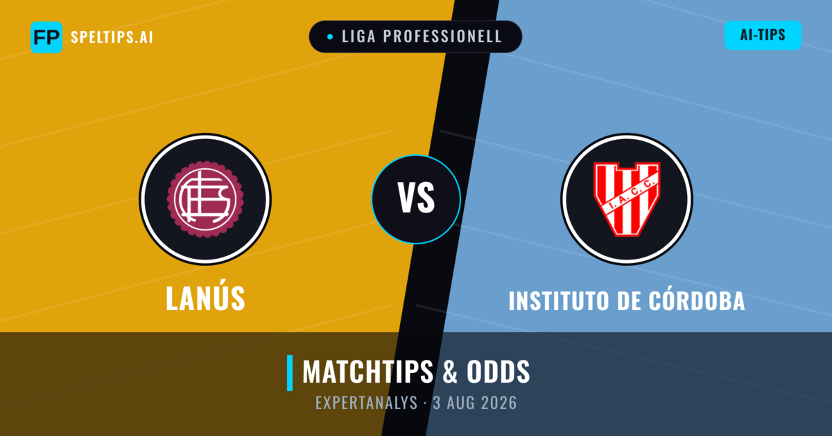 Lanús vs Instituto de Córdoba — matchtips och förhandstitt