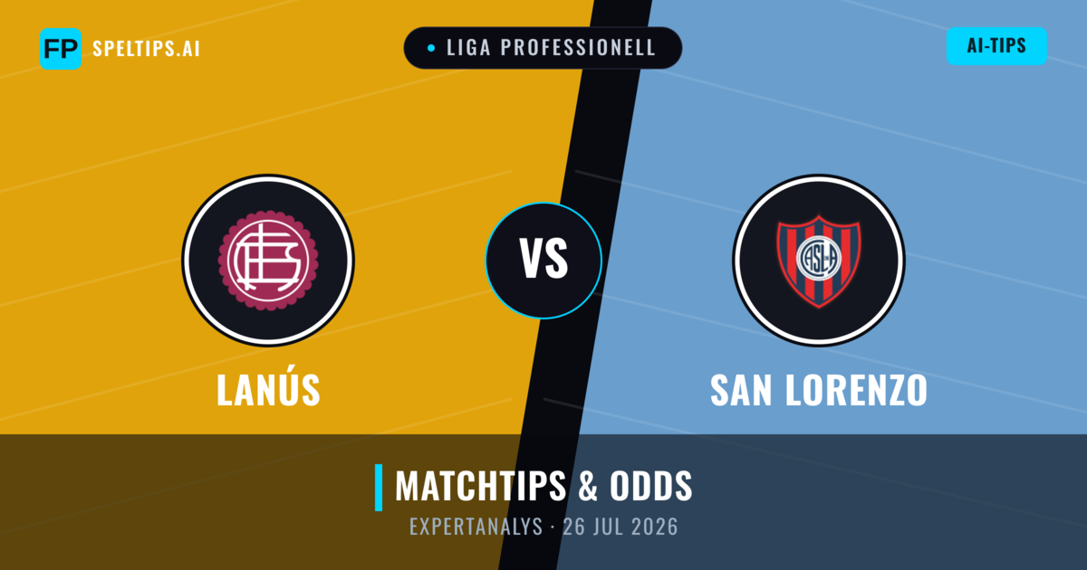Lanús vs San Lorenzo — matchtips och förhandstitt