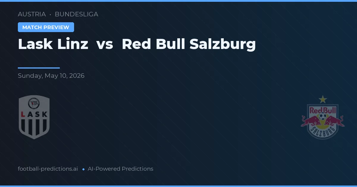 LASK Linz vs Red Bull Salzburg — matchtips och förhandstitt