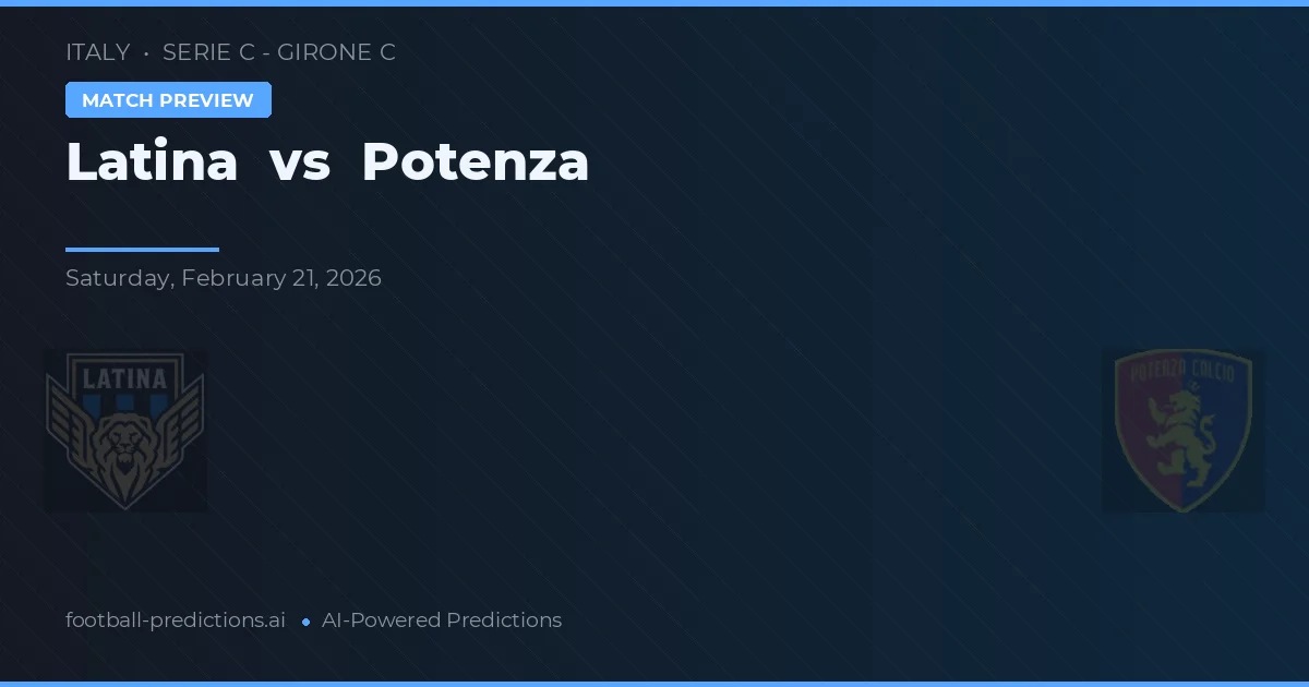 Latina vs Potenza — matchtips och förhandstitt