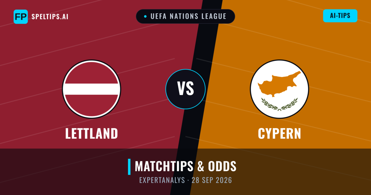 Lettland vs Cypern — matchtips och förhandstitt