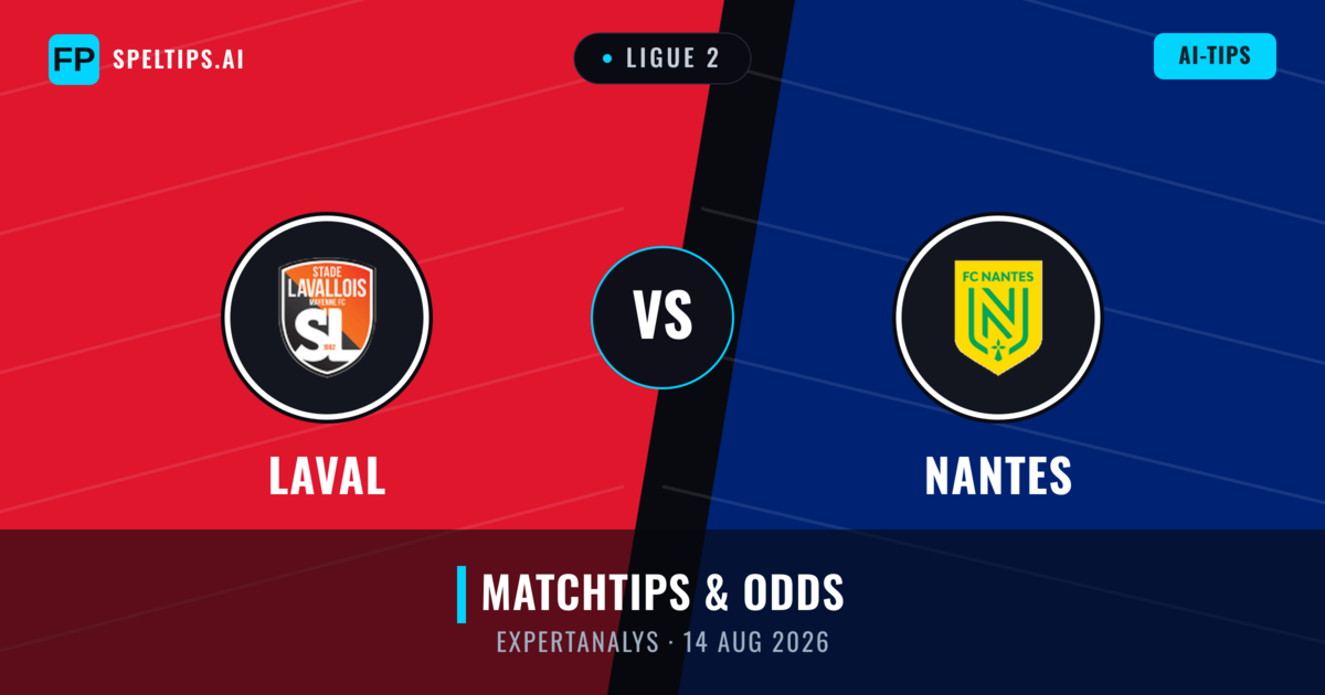 Laval vs Nantes — matchtips och förhandstitt