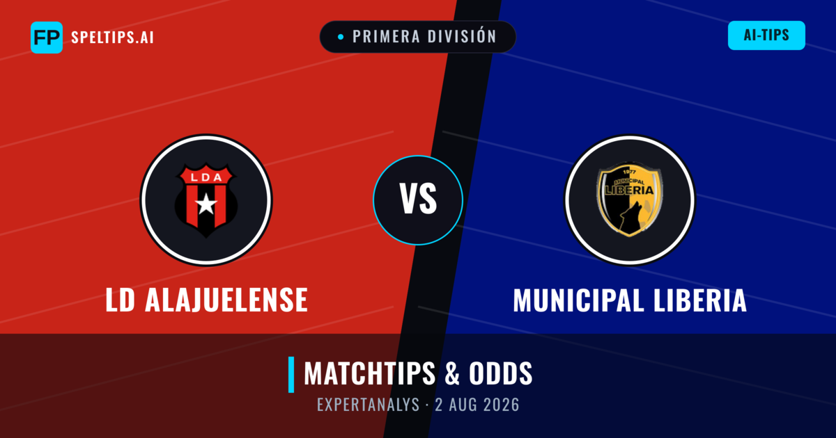 LD Alajuelense vs Municipal Liberia — matchtips och förhandstitt