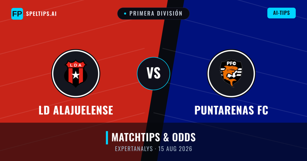 LD Alajuelense vs Puntarenas FC — matchtips och förhandstitt