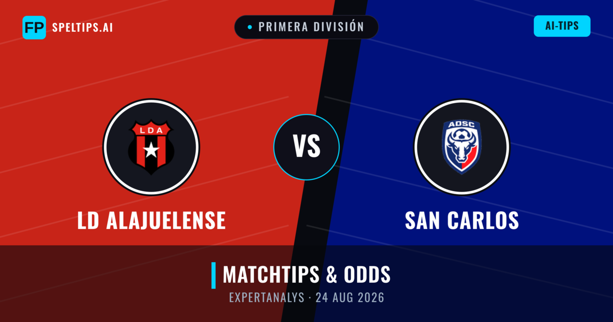 LD Alajuelense vs San Carlos — matchtips och förhandstitt