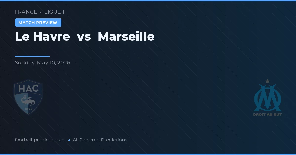 Le Havre vs Marseille — matchtips och förhandstitt