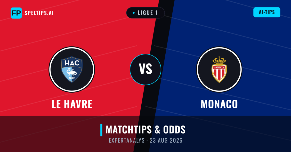 Le Havre vs Monaco — matchtips och förhandstitt