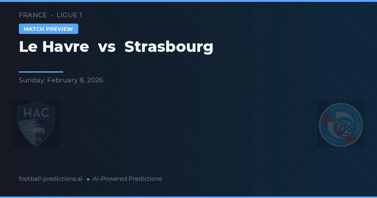 Le Havre vs Strasbourg — matchtips och förhandstitt