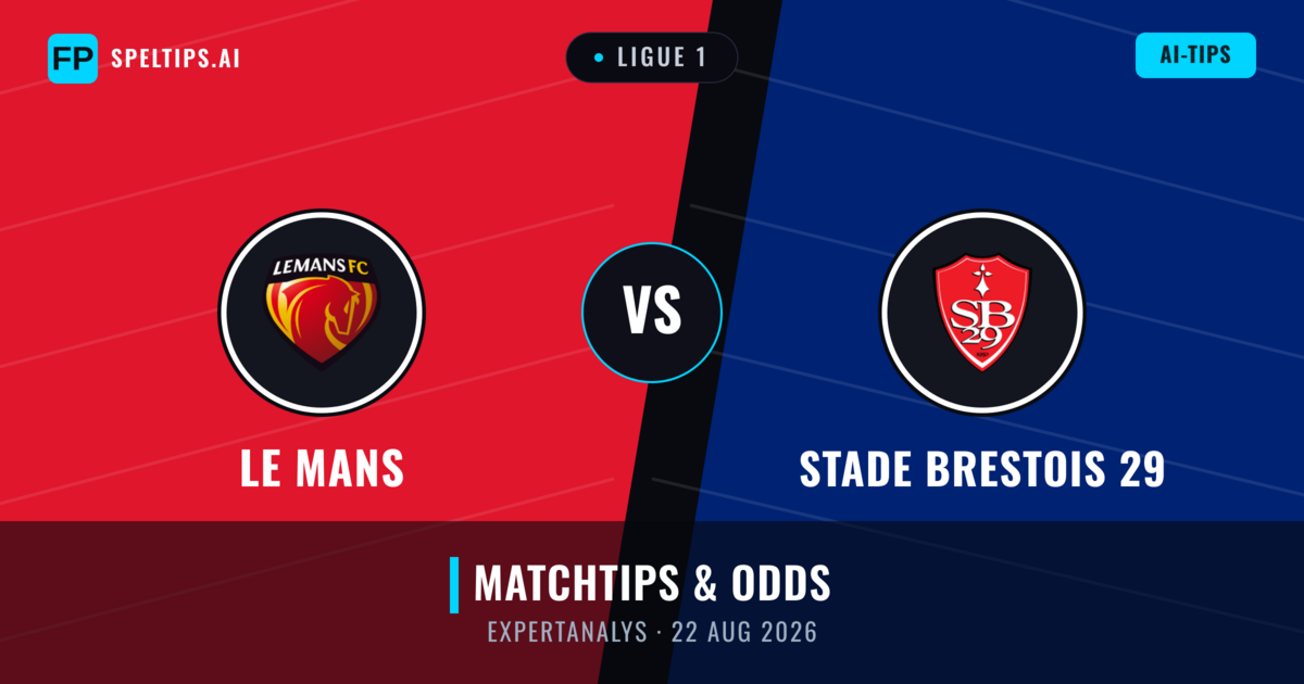 Le Mans vs Stade Brestois 29 — matchtips och förhandstitt