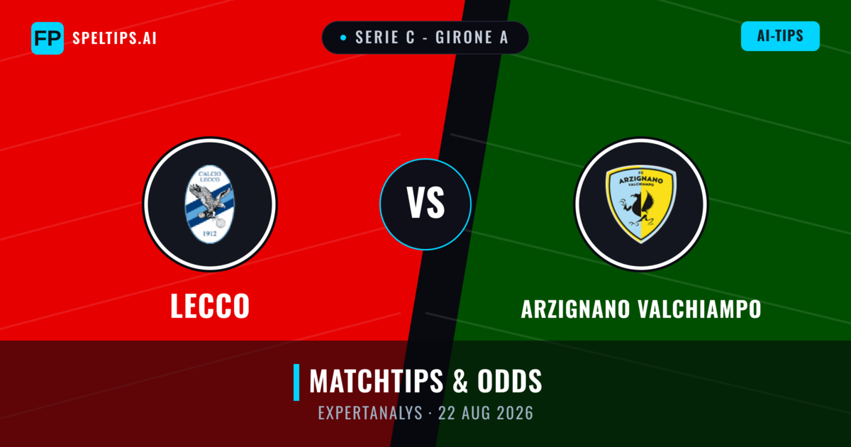 Lecco vs Arzignano Valchiampo — matchtips och förhandstitt