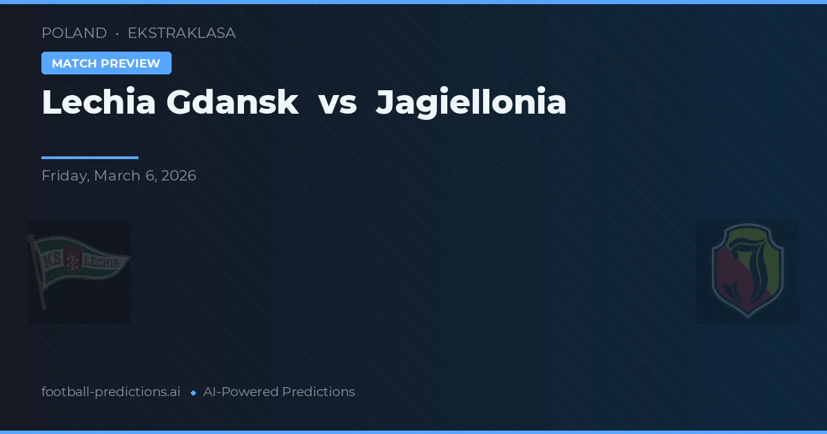 Lechia Gdańsk vs Jagiellonia Białystok — matchtips och förhandstitt