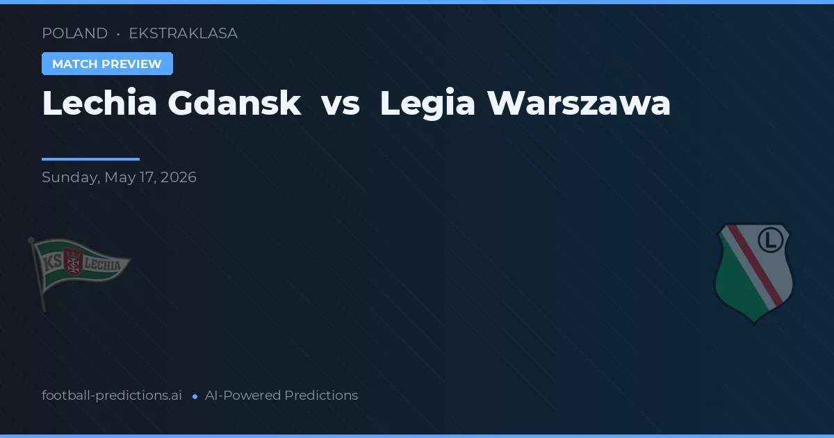 Lechia Gdańsk vs Legia Warszawa — matchtips och förhandstitt