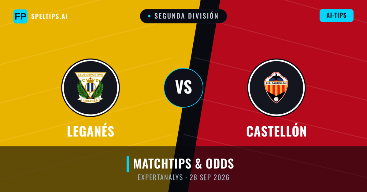 Leganés vs Castellón — matchtips och förhandstitt