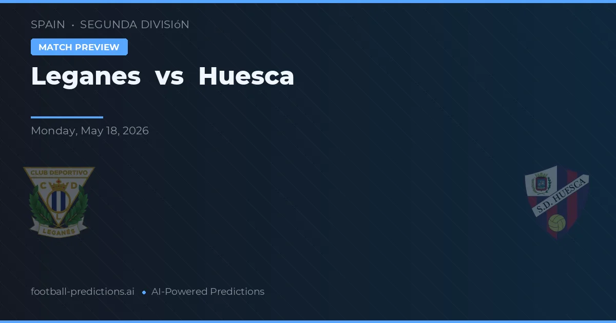 Leganés vs Huesca — matchtips och förhandstitt