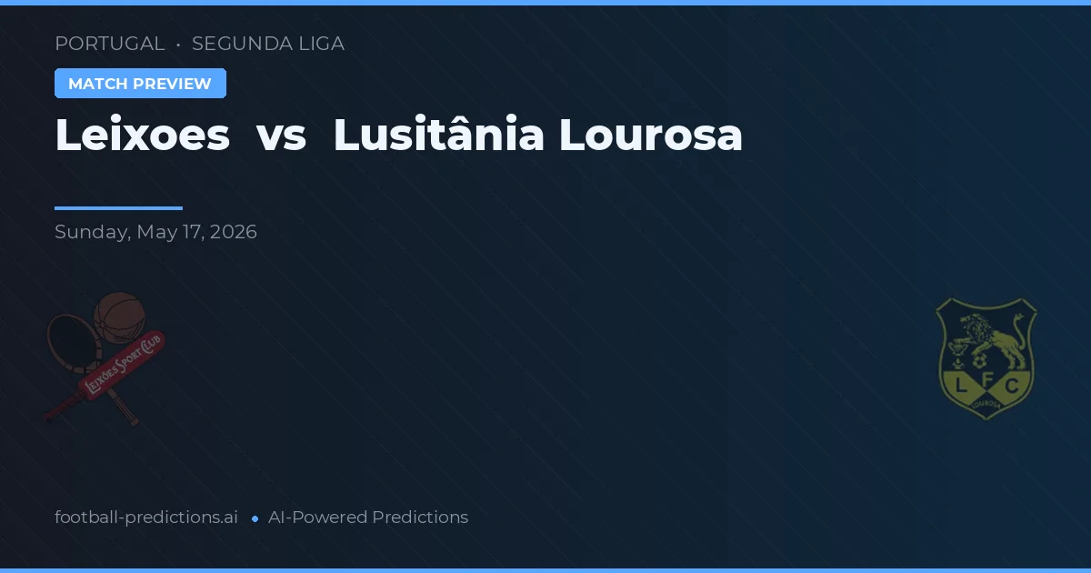 Leixões vs Lusitânia Lourosa — matchtips och förhandstitt