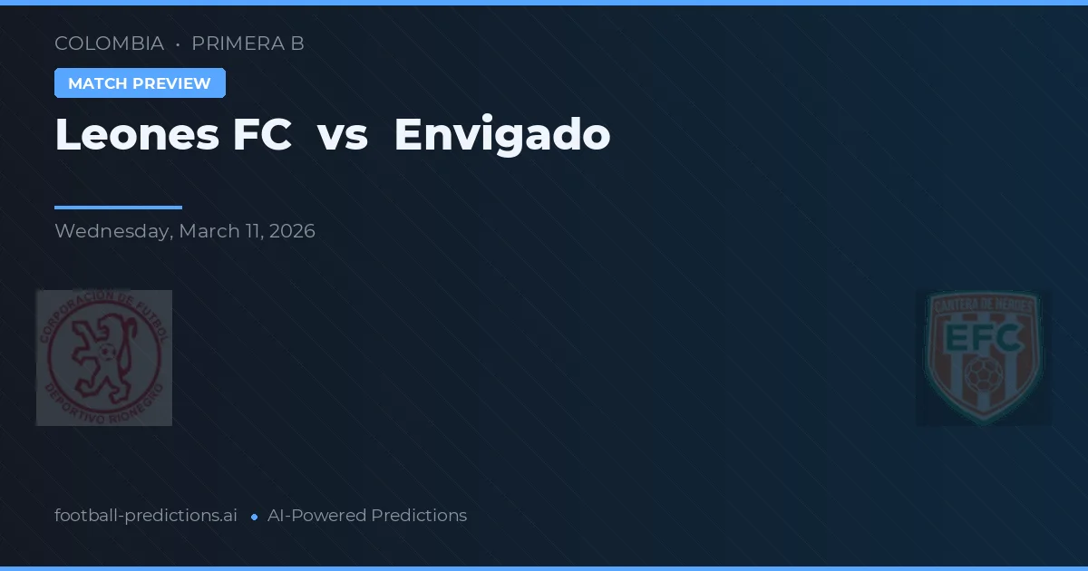Leones FC vs Envigado — matchtips och förhandstitt
