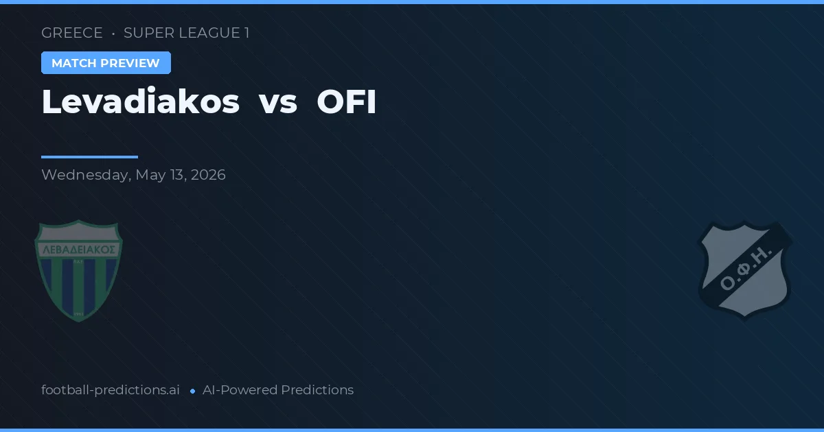 Levadiakos vs OFI — matchtips och förhandstitt