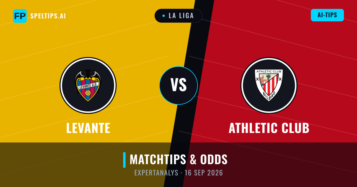Levante vs Athletic Club — matchtips och förhandstitt