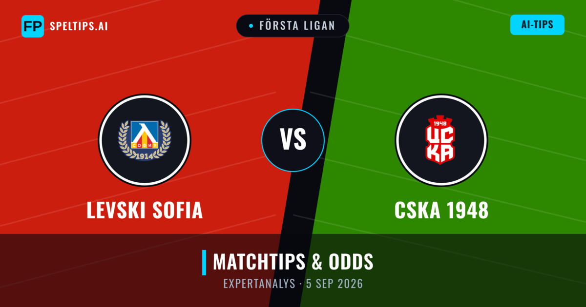 Levski Sofia vs CSKA 1948 — matchtips och förhandstitt