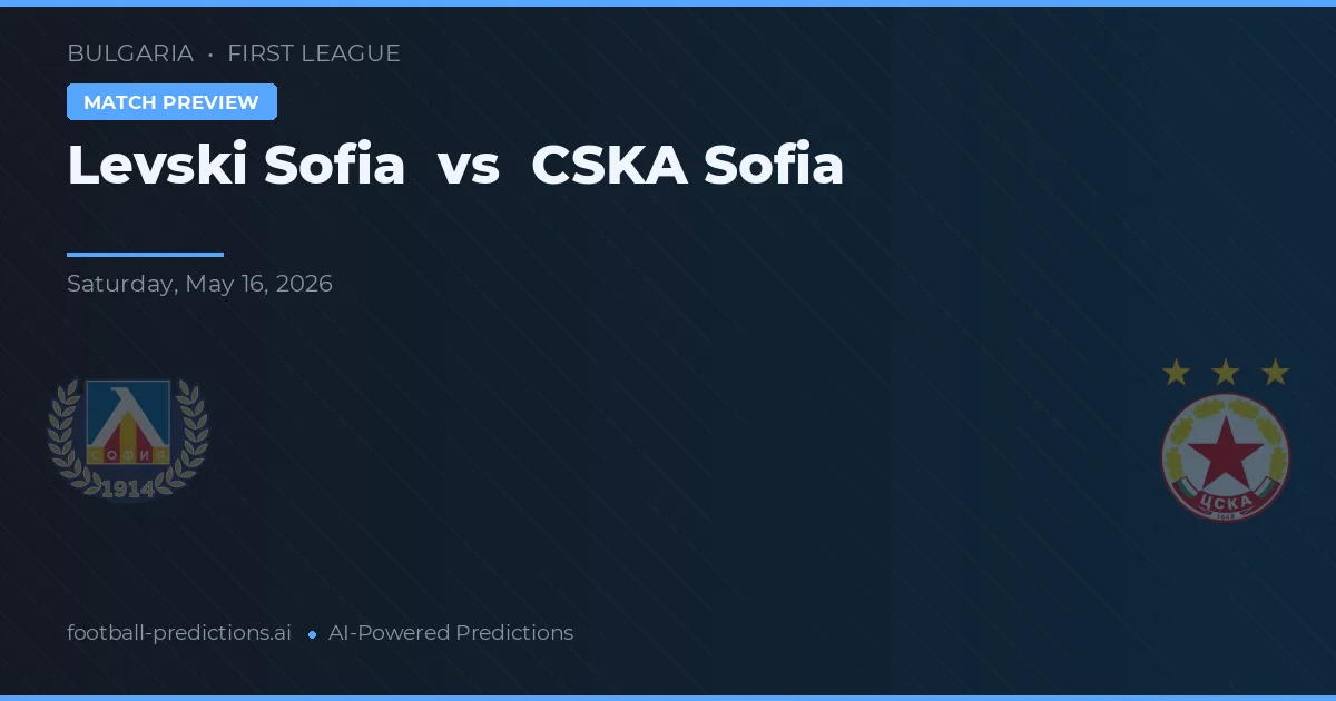 Levski Sofia vs CSKA Sofia — matchtips och förhandstitt