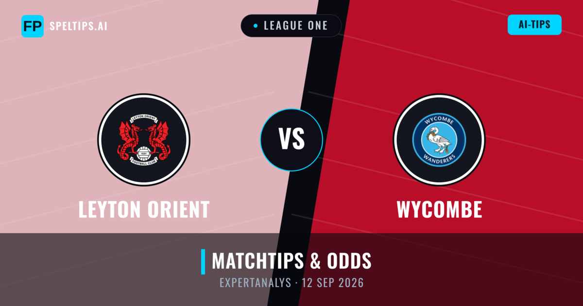 Leyton Orient vs Wycombe — matchtips och förhandstitt