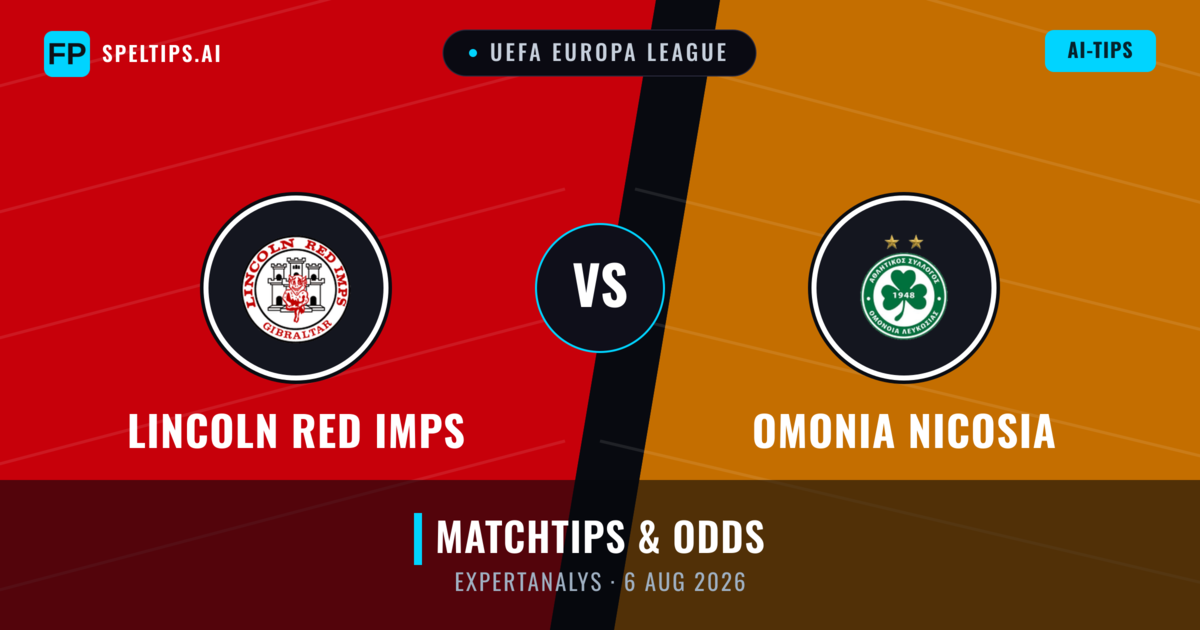 Lincoln Red Imps vs Omonia Nicosia — matchtips och förhandstitt