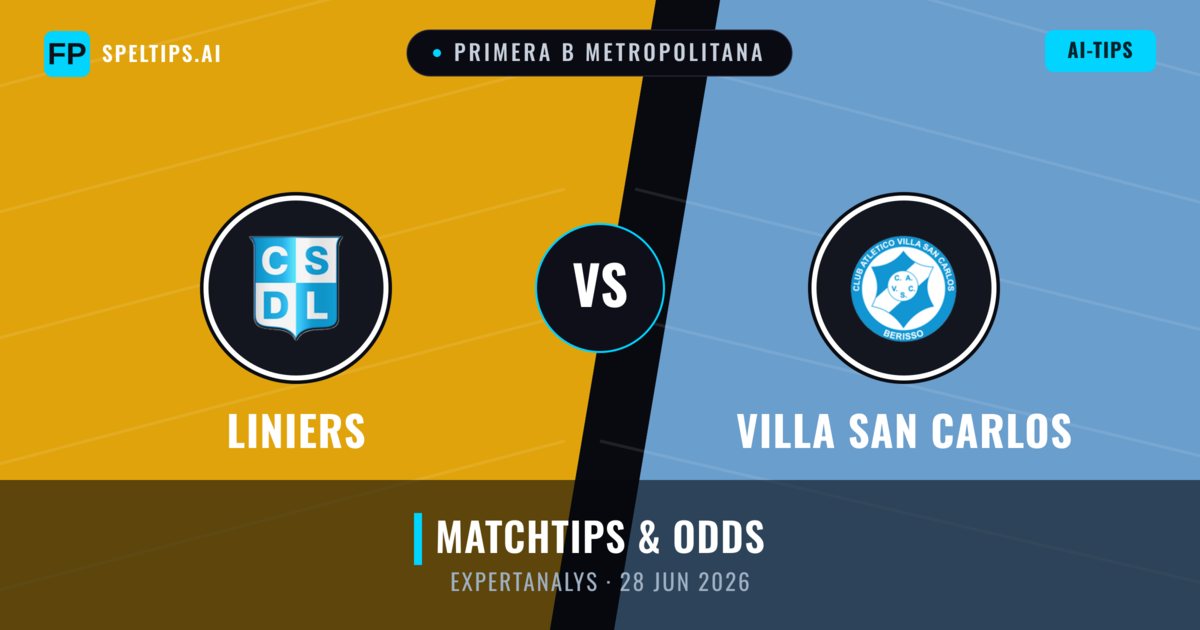 Liniers vs Villa San Carlos — matchtips och förhandstitt