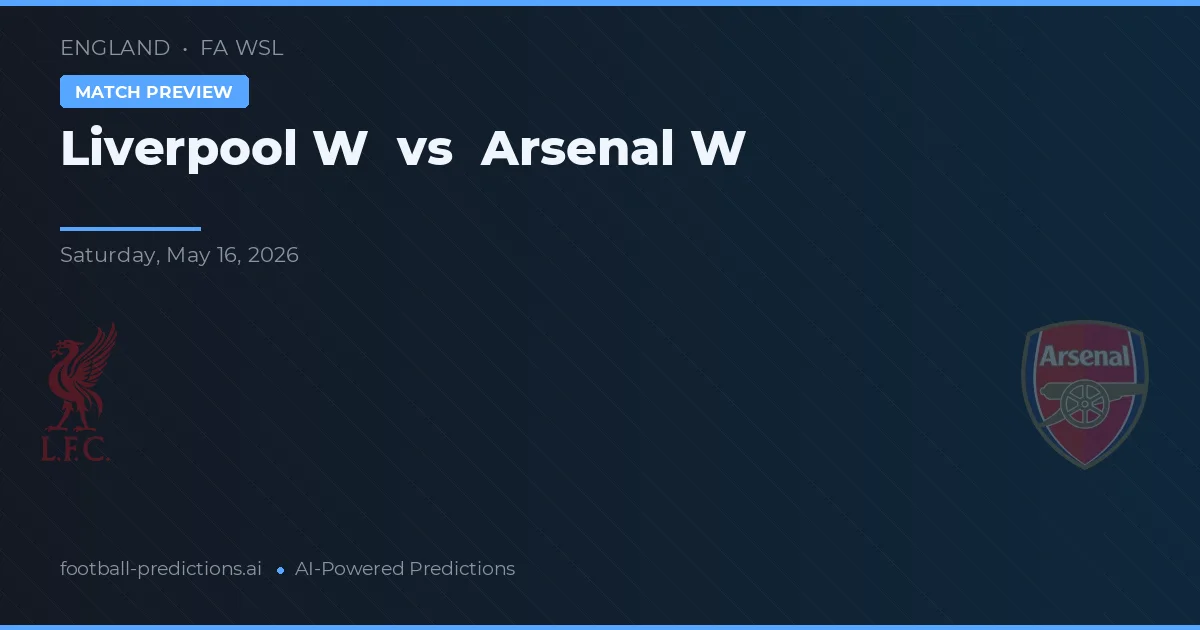 Liverpool W vs Arsenal W — matchtips och förhandstitt